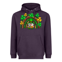 Plum St. Patrick's Day gnome rainbow Heavyweight Hoodie - Neo Western
