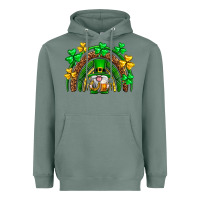 Sage St. Patrick's Day gnome rainbow Heavyweight Hoodie - Neo Western