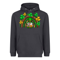 Smoke St. Patrick's Day gnome rainbow Heavyweight Hoodie - Neo Western
