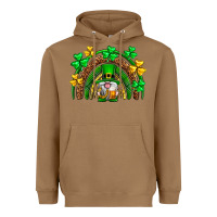 Toasted Coconut St. Patrick's Day gnome rainbow Heavyweight Hoodie - Neo Western