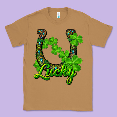 Lucky Shamrock Horseshoe Classic Tee Designed By Ranaportraitstore