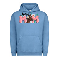 Pigment Pebble Blue horse mom Urban Hoodie - MaliasSmallBusiness