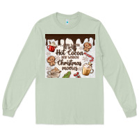 Matcha i just want to drink hot cocoa Long Sleeve Tee - MaliasSmallBusiness