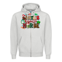 Dove Grey santas favorite nurse Zipper Hoodie - Zillion Design Studio