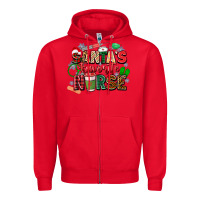 Red santas favorite nurse Zipper Hoodie - Zillion Design Studio