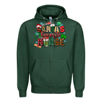 Sports Green santas favorite nurse Zipper Hoodie - Zillion Design Studio