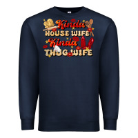 Navy kinda house wife kinda thug wife Premium Sweatshirt - JahusDesignShop