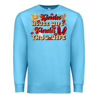 Ocean Blue kinda house wife kinda thug wife Premium Sweatshirt - JahusDesignShop