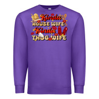 Purple kinda house wife kinda thug wife Premium Sweatshirt - JahusDesignShop