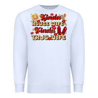 White kinda house wife kinda thug wife Premium Sweatshirt - JahusDesignShop