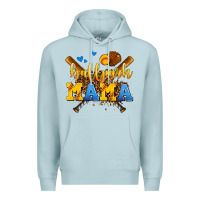 Blue Mist ballpark mama Premium Hoodie - AdoDesignShop