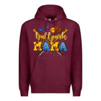Burgundy ballpark mama Premium Hoodie - AdoDesignShop