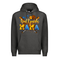 Charcoal Heather ballpark mama Premium Hoodie - AdoDesignShop