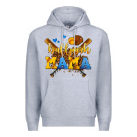 Heather Grey ballpark mama Premium Hoodie - AdoDesignShop