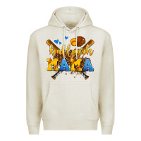 Oatmeal Heather ballpark mama Premium Hoodie - AdoDesignShop