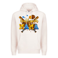 Pale Pink ballpark mama Premium Hoodie - AdoDesignShop