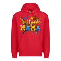 Red ballpark mama Premium Hoodie - AdoDesignShop