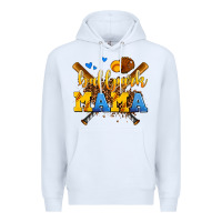 White ballpark mama Premium Hoodie - AdoDesignShop