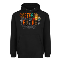 Black coffee gives me teacher Heavyweight Hoodie - CowhideDigitalArt