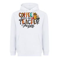 White coffee gives me teacher Heavyweight Hoodie - CowhideDigitalArt