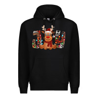 Black joy christmas reindeer Premium Hoodie - Jasminsmagicworld