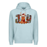 Blue Mist joy christmas reindeer Premium Hoodie - Jasminsmagicworld