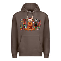Coffee joy christmas reindeer Premium Hoodie - Jasminsmagicworld