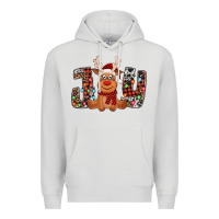 Dove Grey joy christmas reindeer Premium Hoodie - Jasminsmagicworld