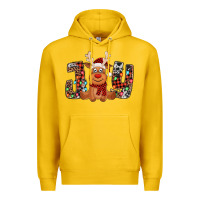 Lemon joy christmas reindeer Premium Hoodie - Jasminsmagicworld
