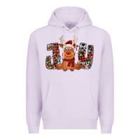 Lilac joy christmas reindeer Premium Hoodie - Jasminsmagicworld