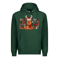 Sports Green joy christmas reindeer Premium Hoodie - Jasminsmagicworld