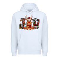 White joy christmas reindeer Premium Hoodie - Jasminsmagicworld