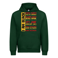 Forest Green black history  month Urban Hoodie - MaliasSmallBusiness