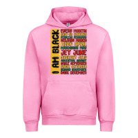 Fuchsia Pink black history  month Urban Hoodie - MaliasSmallBusiness