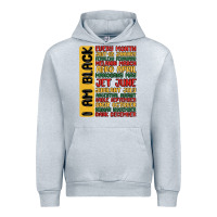 Heather Grey black history  month Urban Hoodie - MaliasSmallBusiness