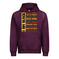 Mauve Wine black history  month Urban Hoodie - MaliasSmallBusiness