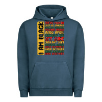 Pigment Midnight Navy black history  month Urban Hoodie - MaliasSmallBusiness