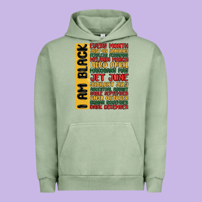 Black History  Month Urban Hoodie Designed By Maliassmallbusiness