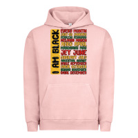 Pigment Salmon black history  month Urban Hoodie - MaliasSmallBusiness