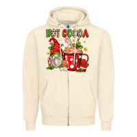 Sandshell hot cocoa gnome Zipper Hoodie - Zillion Design Studio