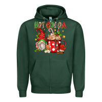 Sports Green hot cocoa gnome Zipper Hoodie - Zillion Design Studio