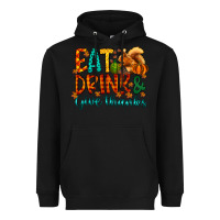 Black eat drink give thanks Heavyweight Hoodie - CowhideDigitalArt