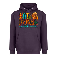 Plum eat drink give thanks Heavyweight Hoodie - CowhideDigitalArt