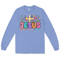 Colony Blue jesus the way the truth the life Long Sleeve Tee - MaliasSmallBusiness
