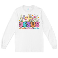 White jesus the way the truth the life Long Sleeve Tee - MaliasSmallBusiness