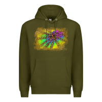 Army Green colorful glitter leopard background Premium Hoodie - RanaPortraitStore