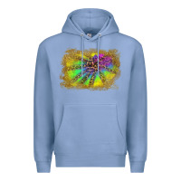 Colony Blue colorful glitter leopard background Premium Hoodie - RanaPortraitStore