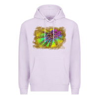 Lilac colorful glitter leopard background Premium Hoodie - RanaPortraitStore