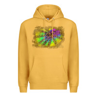 Mustard colorful glitter leopard background Premium Hoodie - RanaPortraitStore