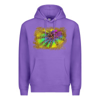 Purple colorful glitter leopard background Premium Hoodie - RanaPortraitStore